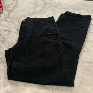 Izod black khaki boys dress pants flat front